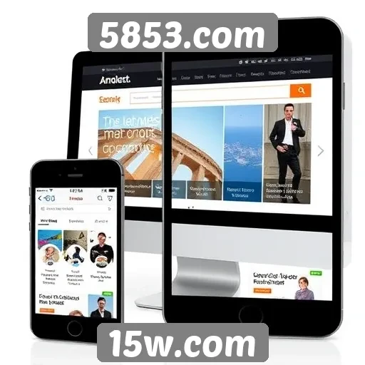 Impacto do design responsivo no 5853.com